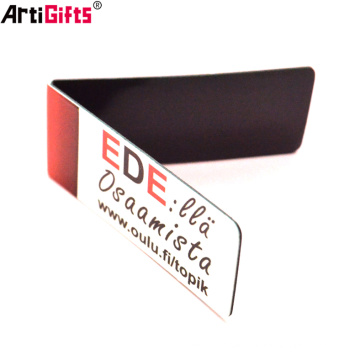 Leere Metalldruck-Logo-Buchkennzeichnung, Andenken-Hologramm-Edelstahl-koreanisches Magnet-Bookmark 3d